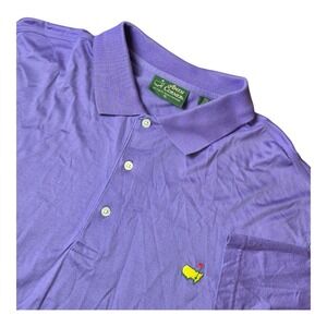 VTG Amen Corner Men's XL Purple‎ Golf Polo Shirt Augusta National Pima Cotton